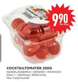 Willys Hemma COCKTAILTOMATER 250G erbjuda