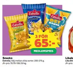Coop Daglivs Snacks, Medlemspris erbjuda