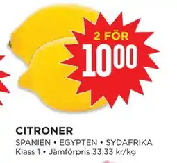 Willys Hemma CITRONER erbjuda