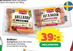 Coop Daglivs Grillkorv, Medlemspris erbjuda