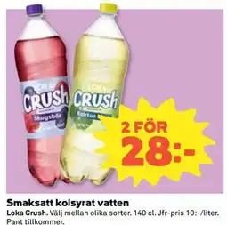 Coop Daglivs Smaksatt kolsyrat vatten erbjuda