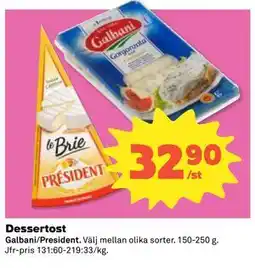 Coop Daglivs Dessertost erbjuda