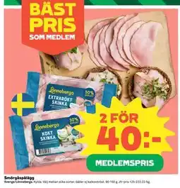 Coop Daglivs Smörgåspålägg, Medlemspris erbjuda