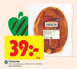 ICA Kvantum Flintastek erbjuda