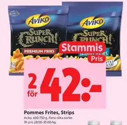 ICA Kvantum Pommes Frites, Strips, Medlemspris erbjuda