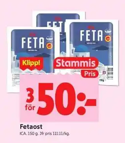 ICA Kvantum Fetaost, Medlemspris erbjuda