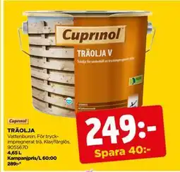 Jem&Fix TRÄOLJA erbjuda