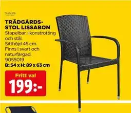 Jem&Fix TRÄDGÅRDSSTOL LISSABON erbjuda