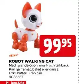 Jem&Fix ROBOT WALKING CAT erbjuda