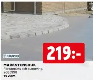 Jem&Fix MARKSTENSDUK erbjuda