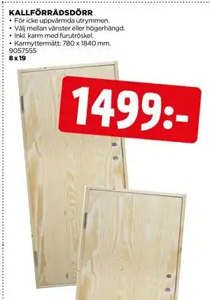 Jem&Fix KALLFÖRRÅDSDÖRR erbjuda