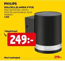 Jem&Fix SOLCELLSLAMPA FYCE erbjuda