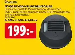 Jem&Fix MYGGSKYDD MR MOSQUITO USB erbjuda