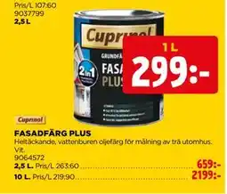 Jem&Fix FASADFÄRG PLUS erbjuda