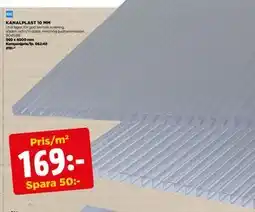 Jem&Fix KANALPLAST 10 MM erbjuda