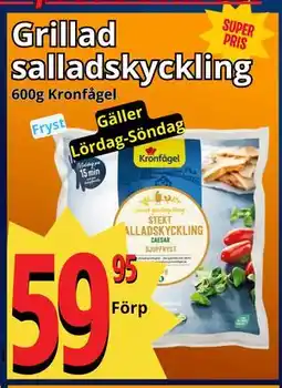 Supergrossen Grillad salladskyckling erbjuda