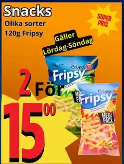 Supergrossen Snacks erbjuda