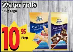 Supergrossen Wafer rolls erbjuda