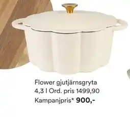Hemtex Flower gjutjärnsgryta erbjuda