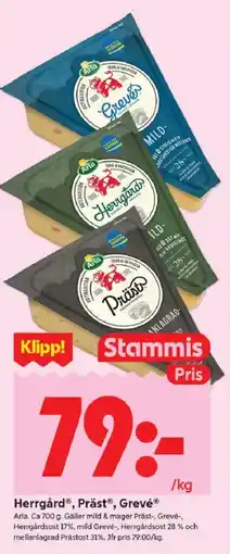ICA Kvantum Arla Herrgård®, PrästⓇ, GrevéⓇ erbjuda