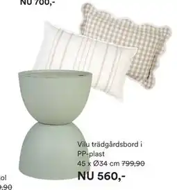 Hemtex Vilu trädgårdsbord i PP-plast erbjuda
