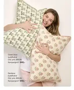 Hemtex Gardena kuddfodral erbjuda