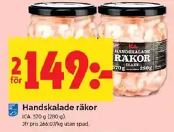 ICA Kvantum ICA Handskalade räkor erbjuda