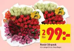 ICA Kvantum Rosor 10-pack erbjuda
