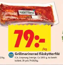 ICA Kvantum ICA Grillmarinerad fläskytterfilé erbjuda