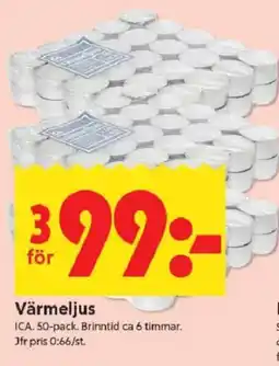 ICA Kvantum Värmeljus erbjuda
