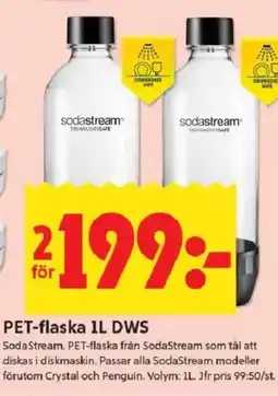 ICA Kvantum Sodastream PET-flaska DWS erbjuda