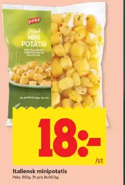 ICA Kvantum Peka Italiensk minipotatis erbjuda