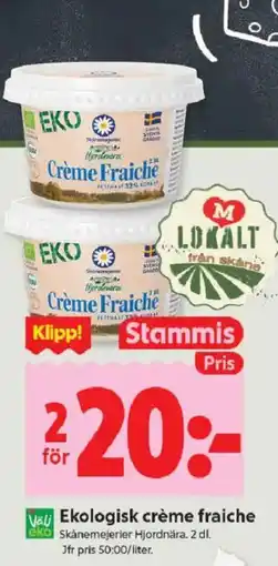 ICA Kvantum Skånemejerier Ekologisk crème fraiche erbjuda