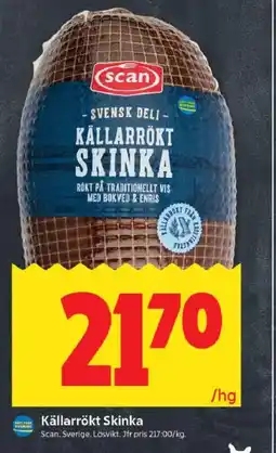 ICA Kvantum Scan Källarrökt Skinka erbjuda