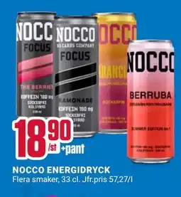 ÖoB NOCCO ENERGIDRYCK erbjuda