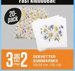 ÖoB SERVETTER SOMMARMIX erbjuda