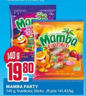 ÖoB MAMBA PARTY erbjuda