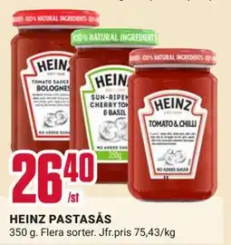ÖoB HEINZ PASTASÅS erbjuda