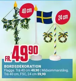 ÖoB BORDSDEKORATION erbjuda