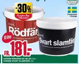 ÖoB SVENSK SVART SLAMFÄRG erbjuda