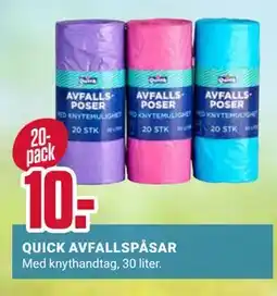 ÖoB QUICK AVFALLSPÅSAR erbjuda