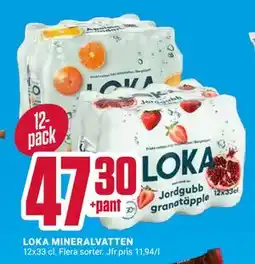 ÖoB LOKA MINERALVATTEN erbjuda
