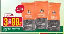 ÖoB GRILLKOL & BRIKETTER erbjuda