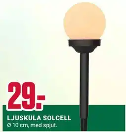 ÖoB LJUSKULA SOLCELL erbjuda