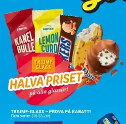 ÖoB TRIUMF-GLASS – PROVA PÅ RABATT! erbjuda