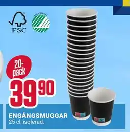 ÖoB ENGÅNGSMUGGAR erbjuda