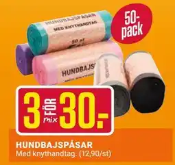 ÖoB HUNDBAJSPÅSAR erbjuda