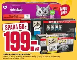 ÖoB SHEBA & WHISKAS KATTMAT erbjuda