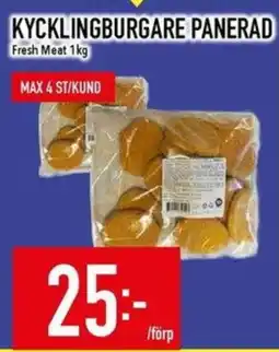 Matdax Kycklingburgare panerad erbjuda