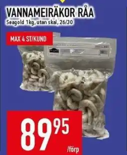 Matdax Vannameiräkor råa erbjuda